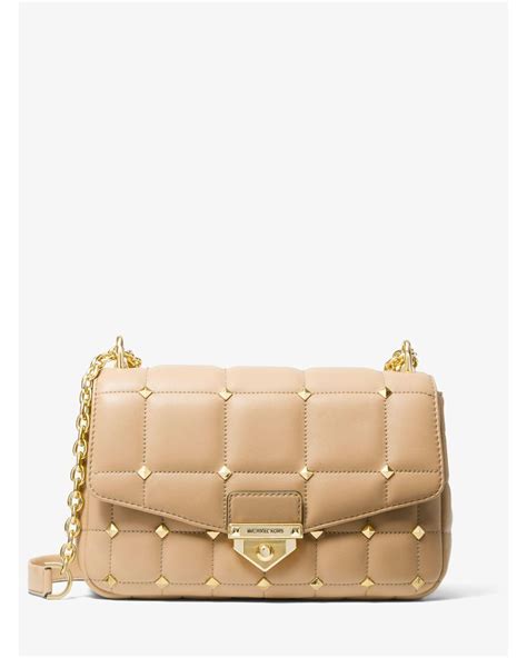 quilted handbags michael kors|Michael Kors soho studded bag.